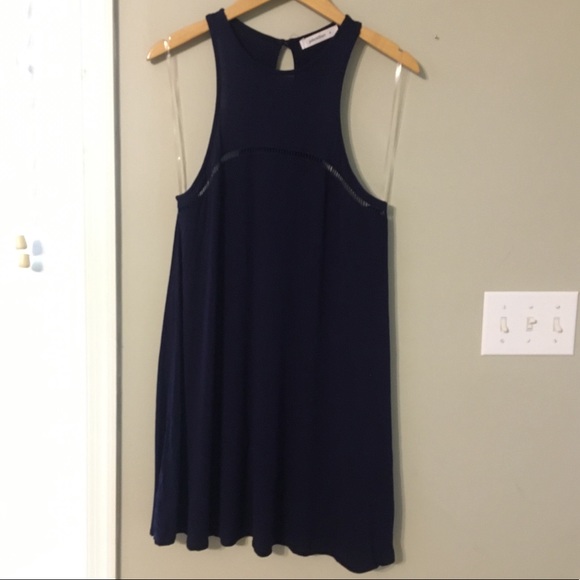 Julie Billiart Mini Navy Blue Dress - Picture 5 of 12